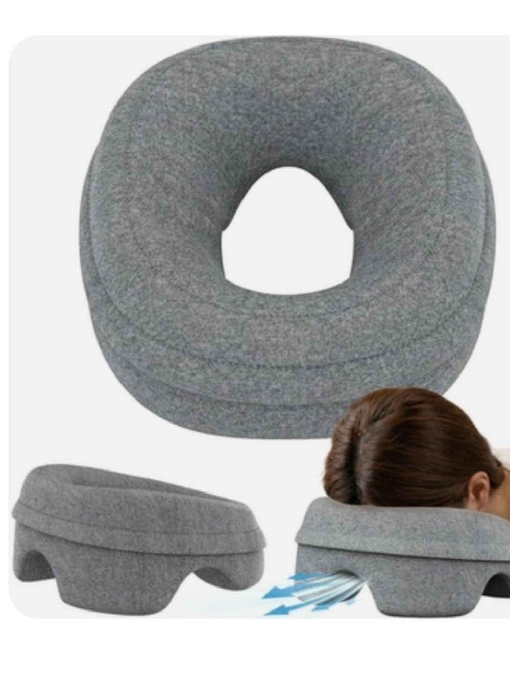 Face down Pillows for Massage Table, Massage Headrest for Bed, Stomach Sleeping
